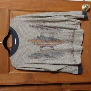 Aztec oversized super soft drop sleeve sweater size  medium